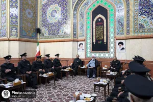 دیدار جمعی از دربانان حرم امام رضا علیه&zwnj;السلام با تولیت آستان قدس رضوی