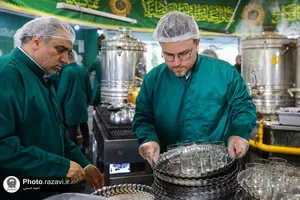تشرف جمعی از ورزشکاران به حرم مطهر رضوی