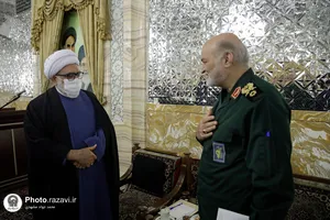 دیدار فرماندهان نواحی و حوز&zwnj;ه&zwnj;های بسیج با تولیت آستان قدس رضوی