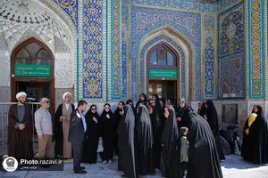 تشرف دانشجویان دانشگاه&zwnj;های استان گیلان و خراسان شمالی به حرم مطهر رضوی