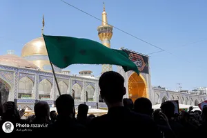 عزاداری تاسوعای حسینی در حرم مطهر رضوی