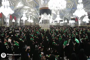 آیین معنوی &laquo;شیرخوارگان حسینی&raquo; در حرم مطهر رضوی