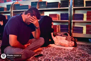 حرم مطهر رضوی در شب اربعین حسینی 