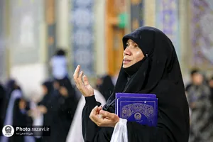 بارش باران تابستانی در حرم مطهر رضوی