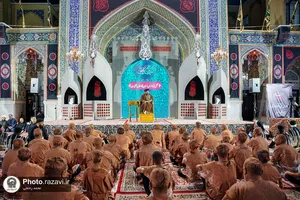 عزاداری هیأت&zwnj;های مذهبی استان چهارمحال و بختیاری در حسینیه حرم