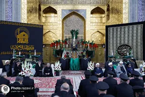 آیین اذن عزای ماه محرم در حرم مطهر رضوی-2