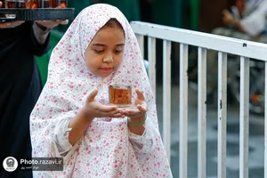 تشرف آتش نشان فداکار به حرم مطهر