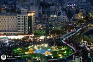 وداع با شهدای حادثه تروریستی حرم شاهچراغ(ع) در حرم مطهر رضوی