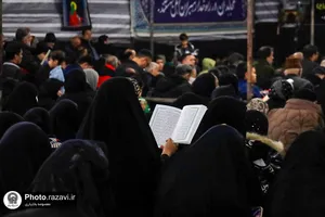 مراسم احیا شب قدر در گلزار شهدای خواجه ربیع