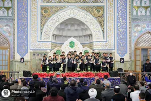 مراسم شب میلاد امام حسن مجتبی علیه السلام در حرم مطهر رضوی