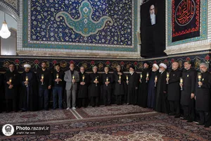 آیین خطبه&zwnj;خوانی شب شهادت امام رضا علیه&zwnj;السلام در حرم مطهر رضوی-1