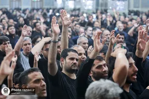 اجتماع عزاداران تاسوعای حسینی در حرم مطهر رضوی