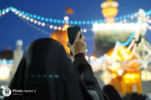 حال و هوای حرم مطهر رضوی در روز عید غدیر