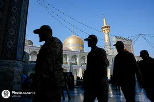 بزرگداشت مقام سرباز در حرم مطهر رضوی 