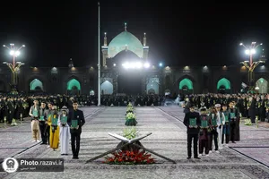 آئین خطبه&zwnj;خوانی شب شهادت امام حسین (ع) در حرم مطهر رضوی