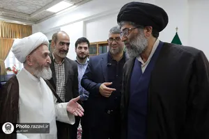 بازدید آیت الله سبحانی از کتابخانه آستان قدس رضوی