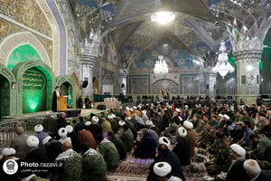 مراسم گرامیداشت حماسه ٩ دی در حرم مطهر رضوی