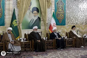 دیدار رئیس تشخیص مصلحت نظام با علما و اساتید حوزه علمیه مشهد مقدس