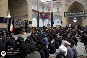 عزاداری حضرت اباعبدالله الحسین(ع) با حضور تولیت آستان قدس رضوی-2