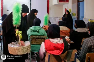 حضور خدام خواهر حرم مطهر رضوی در دبیرستان دخترانه فضه