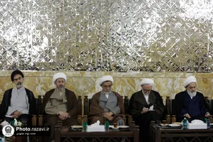 دیدار جمعی از علمای مشهد با شیخ ابراهیم زکزاکی و تولیت آستان قدس رضوی