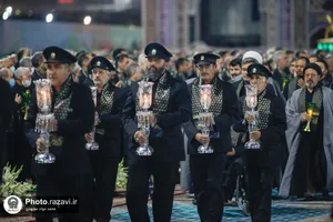 آیین خطبه خوانی شب شهادت امام رضا علیه السلام در حرم مطهر رضوی - 3