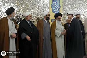 مراسم عمامه گذاری طلاب حوزه علمیه خراسان