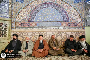اجتماع مردمی &laquo;بیعت با نصرالله&raquo; در حرم مطهر رضوی