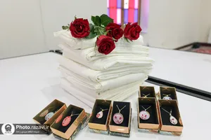 دوخت و اهدای ۲۰ چادر عروس توسط باشگاه اجتماعی گوهرشاد