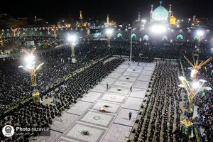 آئین خطبه&zwnj;خوانی شب شهادت امام حسین (ع) در حرم مطهر رضوی