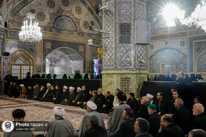 آیین تعویض پوش ضریح مطهر رضوی به مناسبت آغاز ماه محرم