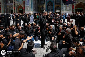 عزاداری روز اربعین حسینی در حرم مطهر رضوی