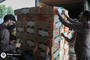 ارسال ١۵٠هزار بسته غذایی برای زائران اربعین حسینی
