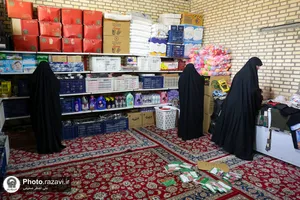 راه&zwnj;اندازی موکب کفشداران حرم مطهر رضوی در ملک آباد