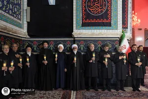 آیین خطبه&zwnj;خوانی شب شهادت امام رضا علیه&zwnj;السلام در حرم مطهر رضوی-1