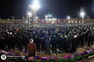 مراسم احیا شب بیست و یکم ماه مبارک رمضان در حرم مطهر رضوی-3
