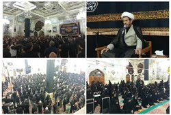 مراسم شب پنجم محرم الحرام در آستان حضرت حسین بن موسی الکاظم (ع) برگزار شد