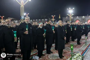 آئین خطبه&zwnj;خوانی شب عاشورا در حرم مطهر رضوی-2