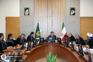 دیدار اعضای شورای حوزه مقاومت بسیج شهید سلیمانی با قائم مقام تولیت آستان قدس رضوی