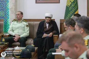 دیدار فرماندهان انتظامی استان خراسان رضوی با تولیت آستان قدس رضوی