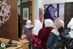 جشن عبادت دختران روستای گوارشک در حرم مطهر رضوی
