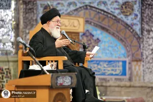 مقتل خوانی روز عاشورا در حرم مطهر رضوی