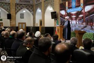 گزیده از آیین آغاز عملیات عمرانی رواق امیرالمؤمنین (ع) در حرم مطهر رضوی