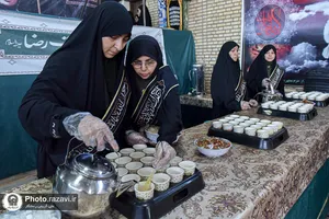زائرین پیاده حضرت رضا علیه&zwnj;السلام در مسیر ملک&zwnj;آباد