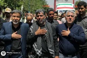 تشییع پیکر شهدای حادثه تروریستی سراوان در مشهد