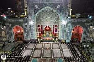 آیین خطبه&zwnj;خوانی شب عاشورای حسینی در حرم مطهر رضوی -1