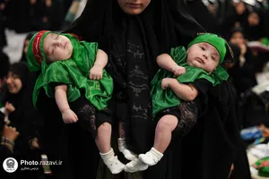 آیین معنوی &laquo;شیرخوارگان حسینی&raquo; در حرم مطهر رضوی