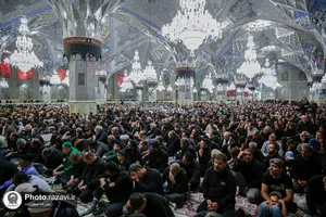 مراسم مقتل خوانی روز عاشورا در حرم مطهر رضوی
