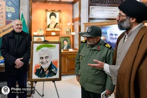رونمایی آثار مرتبط با سردار سلیمانی در گنجینه رضوی