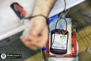 اهدای خون کارکنان شرکت صنایع دامپروری و لبنی رضوی